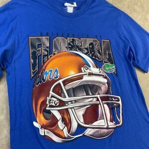 Vintage Florida Gators T-Shirt CSA 90s Y2K Big Graphic Nutmeg‎ Mills Men Sz L